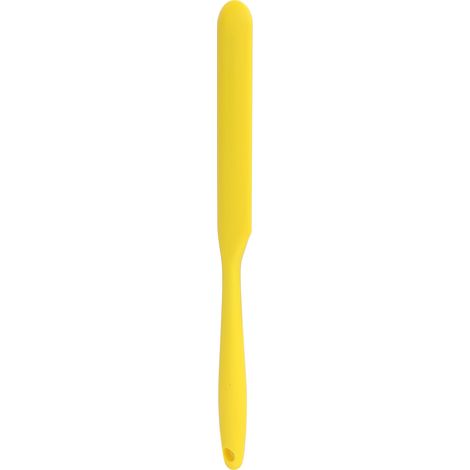 Spatule à cire, applicateur de cire fondue, racleur de cire en grains, spatule multifonctionnelle en silicone jaune (1/5)