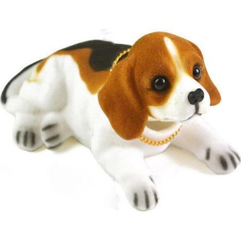 Manualidad creativa para el salpicadero del coche: figura de resina de perro que mueve la cabeza, decoración para el salpicadero, colores brillantes que no se desvanecen, diseño con movimiento de cabe