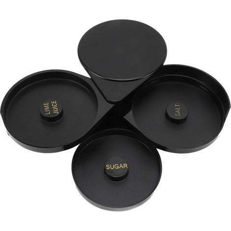 Bord-verre à 3 niveaux, qualité alimentaire, professionnel, pour sucre et sel, outil à cocktails pour la maison, les bars, les hôtels et les restaurants. (1/5)