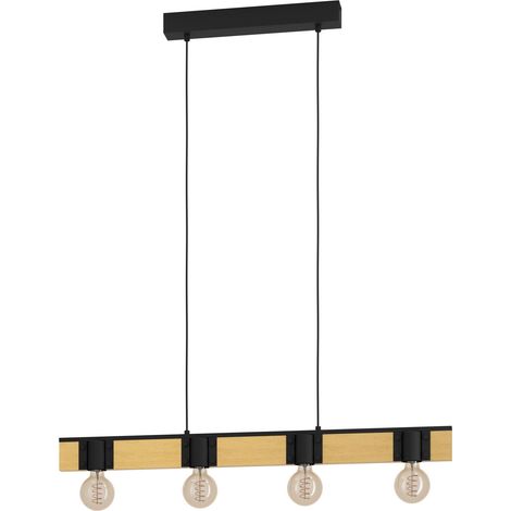 Suspension luminaire Amsfield 1, lustre à 4 lampes pour salon et salle (1/5)