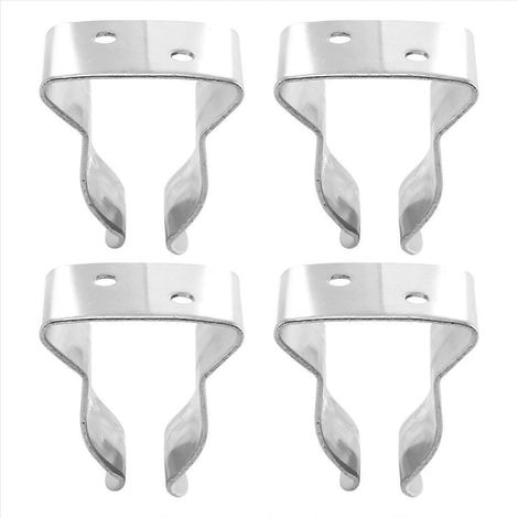 4 pinces à ressort inox pour crochet de bateau, petit support de fixation marine, lot de serre-joints compacts en acier inoxydable, maintenant fermement vos accessoires nautiques. (1/5)