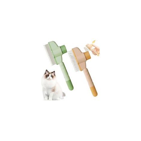 2 Set Brosse de nettoyage pour Animaux de compagnie,Animal de compagnie, Brosses, Hundebürste,Katzenbürste,avec Bouton de déverrouillage pour long et poil court,Pour les Chiens Et les Chats (1/5)