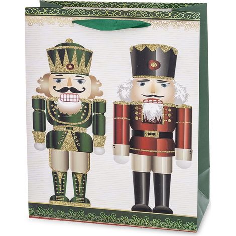 Sac en papier de Noël, multicolore, 32 x 26 x 12 cm, motif 5 (1/4)