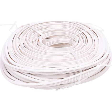 Serrure Revêtement Piscine – Perle Rouleau PVC Blanc 120 Pieds pour Natation Sol Au-dessus, Fixation Sécurisée Bâche Hiver