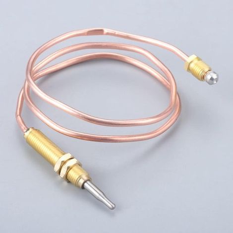Termocoppia per gas - Sostituzione termocoppia - Riparazione riscaldatore da esterno - Applicabile universalmente - 600 mm - Metallo (1/5)