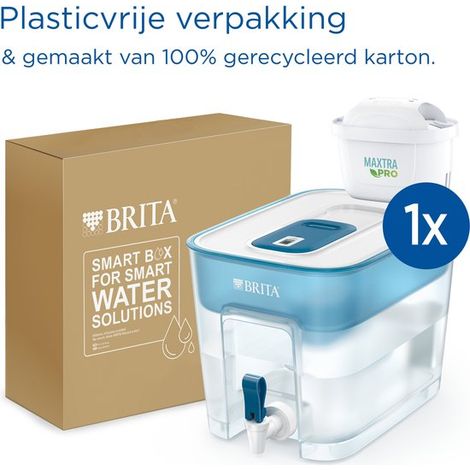 Distributeur d'eau filtrée 8,2L BRITA Flow Basic Blue + 1x Filtre MAXTRA PRO (1/5)