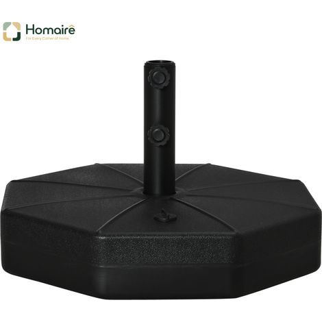 HOMAIRE Ständer pour Sonnenschirme 38 mm/48 mm, remplissable avec eau ou sable, base stable Ø60 x 36H cm