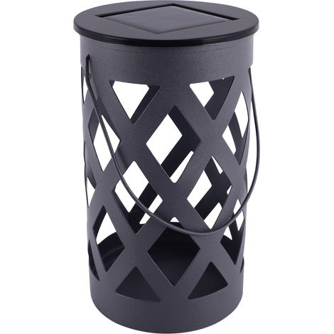 Lanterne solaire de terrasse industrielle noire avec LED intégrée 0,03 W TABU Struhm (1/2)