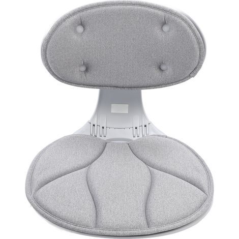 Support lombaire ergonomique pliable pour chaise de bureau, correcteur de posture, soulage l'inconfort en voiture, en voyage et à domicile, gris (1/5)