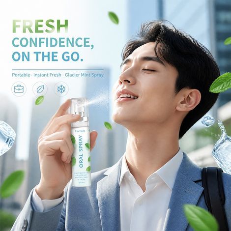 Spray buccal portable, 20 ml, rafraîchit l'haleine, soin buccal, rafraîchisseur d'haleine -- 20 ml (1/4)