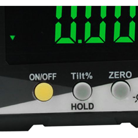 DLW30D 4x90° Digitalwasserwaage, IP54, magnetisches LCD-Display, gelber Winkelmesser (1/5)