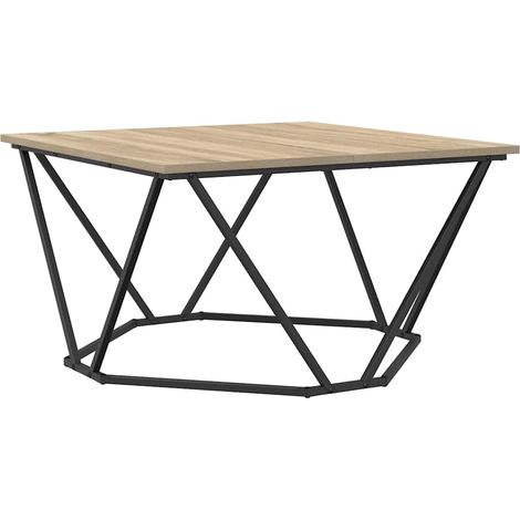 Table basse,Table d'appoint,Table de Salon Chêne sonoma 80 x 80 x 45 cm CFW30661 (1/5)