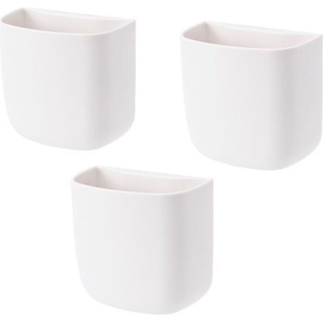 3 Pieces Rangement Telecommande TV, Support de Telecommande Mural, Organisateur, Boîte de Rangement, pour maison, bureau, téléphone portable