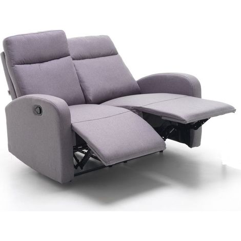 Divano SHELL 2 Posti in tessuto grigio mod. M0691-03 misura 132x93xH101 cm