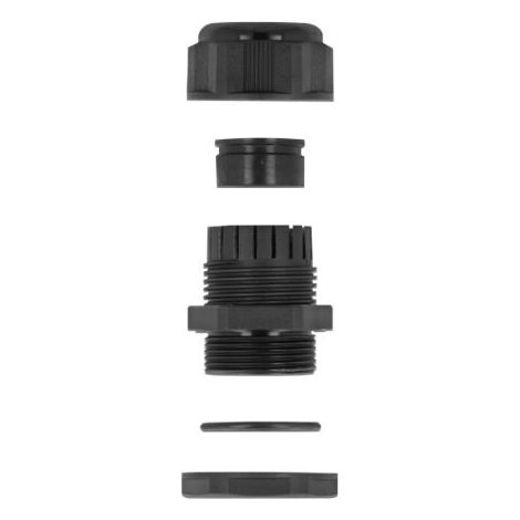 Delock Prensaestopas PG21 para cable plano negro 2 piezas (1/3)
