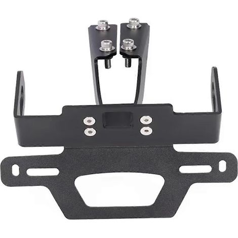 Support de plaque d'immatriculation moto avec rangement pour plaque arrière --- (1/5)