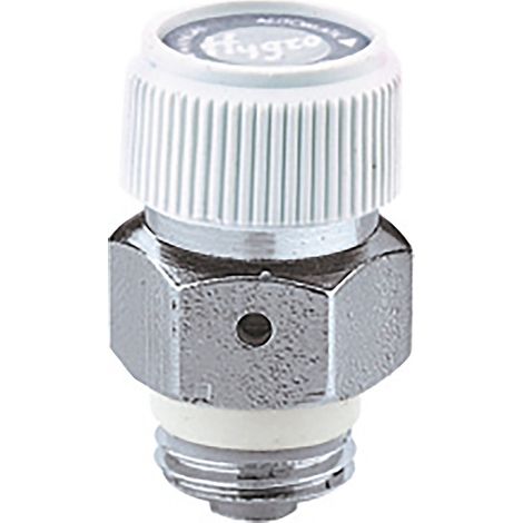 Thermador – Purgeur radiateur automatique 1/2'' – Valve en laiton chromé – Pression max 10 bars – Température max 100 °C – Vanne de ventilation