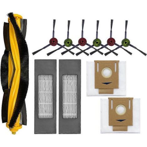 Zubehör für ECOVACS Deebot T8 AIVI T9 AIVI N8 Pro AIVI N9 N10: HEPA-Filter, seitliche Hauptbürste, Staubbeutel