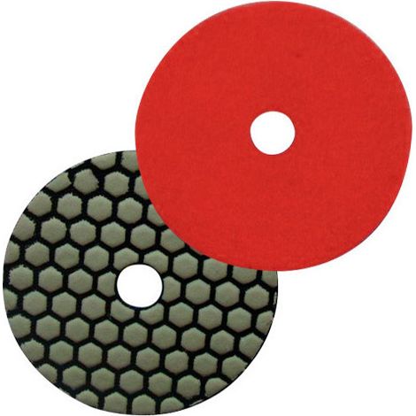Pad de polissage diamanté à sec auto-agrippant D.100 mm x Gr. 1500 - Granit, marbre, pierre naturelle - Diamwood (1/2)