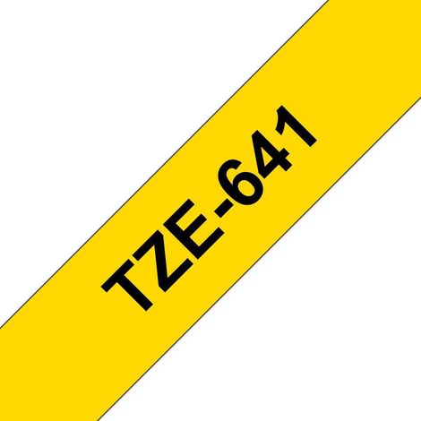 Nastro per stampante di etichette Brother TZE641, nero su giallo, TZE-641