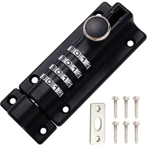 Combination Door Latch, Waterproof Security Lock, 4 Digits, Ideal for Garden Shed and Home (1/5)