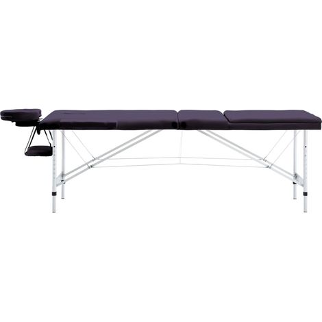 Table de massage pliable 3 zones Aluminium Violet CFW805665 (1/5)