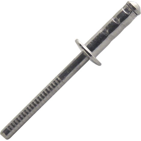 1000 rivets aveugles multi-serrage inox A2 TP, D. 4 x 12 mm - UTD4012-BC - Scell-it (1/5)