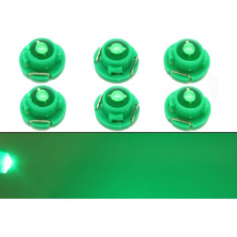 Ampoule LED, lot de 6, finition verte, pour usage résidentiel, commercial ou en remplacement des sources lumineuses conventionnelles.-AquaForge (1/4)
