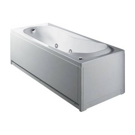 BAIGNOIRE RECTANGULAIRE AVEC HYDROMASSAGE ET PANNEAU MOD. ITACA Dimensions : 170 x 70 cm