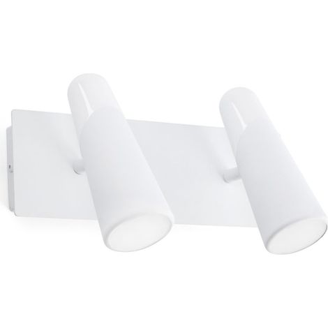 Faro Lao - Projecteur mural réglable d'intérieur à 2 ampoules LED, blanc (1/3)
