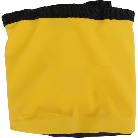 Seau pliable avec poignée, léger et pliable, en PVC épais, pour le camping, la randonnée et la pêche. Jaune, 5 L. (1/5)