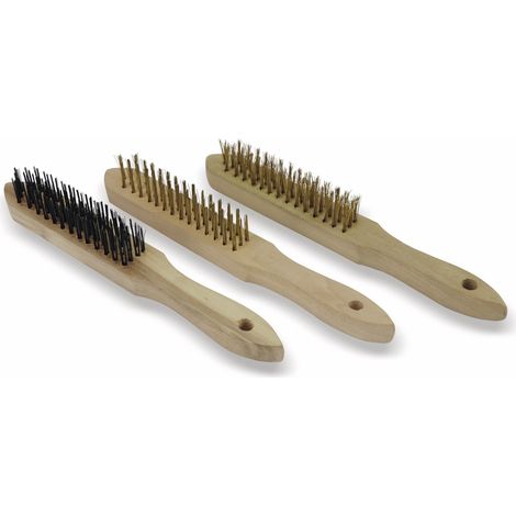 Stahlbürste kinzo Set 3 Stück Rost Farbe (1/5)