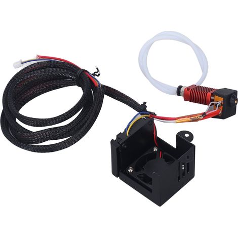 Kit mise à niveau tête d'impression 3D pour Ender 3 avec bloc chauffant buse 0.4mm tube et ventilateur 24V (1/5)