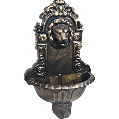 Maison Exclusive - Fontana a Muro Design a Testa di Leone Bronzo