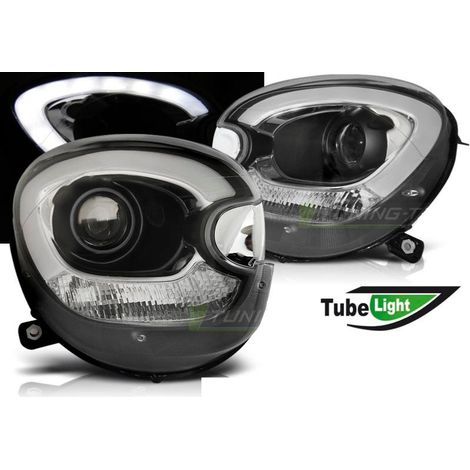 Paire de feux phares Mini Cooper R60 countryman 10-14 Daylight LTI noir (C15)-27361572 (1/3)