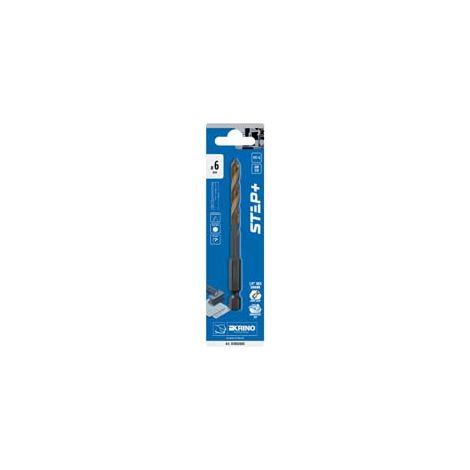 PUNTA HSS RETTIFICATA STEP+ ATTACCO 1/4 ESAGONALE 01406- - Ø mm.3,5x87 - in blister pz.2 - 10 blister KRINO