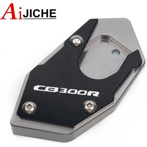 (CB300R Titanium) Extension de béquille latérale CNC pour moto, compatible avec HONDA CB150R, CB300R, CB250R, CB 150R, 250R et 300R maxpower (1/4)