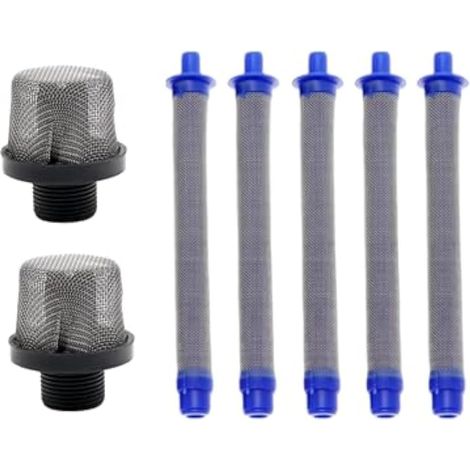 Lot de 2 filtres à air 288716 de 1,9 cm et 5 filtres pour pistolet à peinture sans air 288749 (1/4)