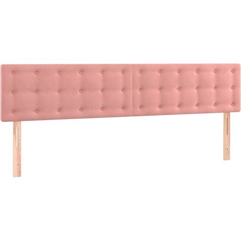 Maison Exclusive - Cabeceros terciopelo rosa 180x5x78/88 cm (1/5)