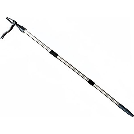 Arrache-mauvaise herbe debout 112 cm manche réglable outil de désherbage manuel 4 griffes pour jardin pelouse cour (1/5)