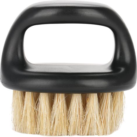 Kit de coiffage de barbe avec peigne à barbe en plastique à poils de sanglier, kit d'entretien de la barbe avec anneau et pinceau à pommade. (1/5)