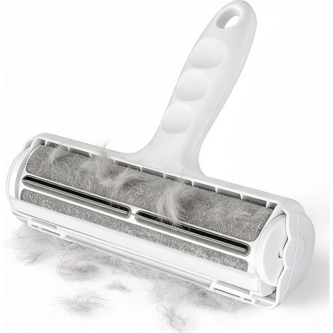 Pet Hair Remover Lint Roller, Reusable Cat & Dog Hair Brush, Self-Cleaning, Washable, Lint Brush for Pet Hair, for Sofa, Bed, Carpet, Scratching Post, White (1/5)