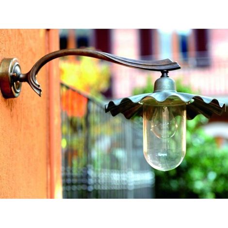 Applique rustica lampadari bartalini gaia g30 e27 led metallo lampada parete (1/5)