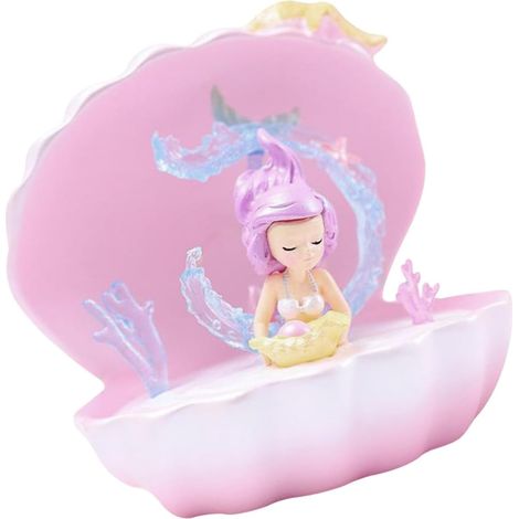 Lampe de Chevet Sirène en Résine Rose (1/5)