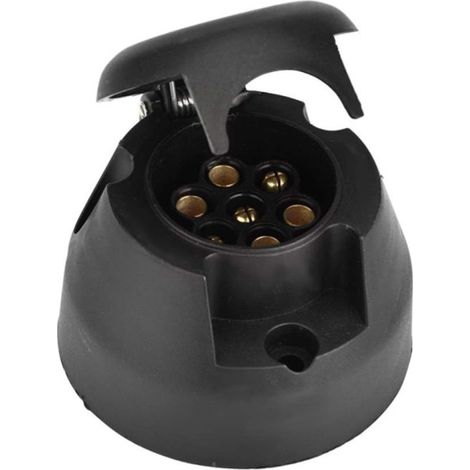 7-polige Anhängersteckdose, Kunststoff, 12 V, weiblich