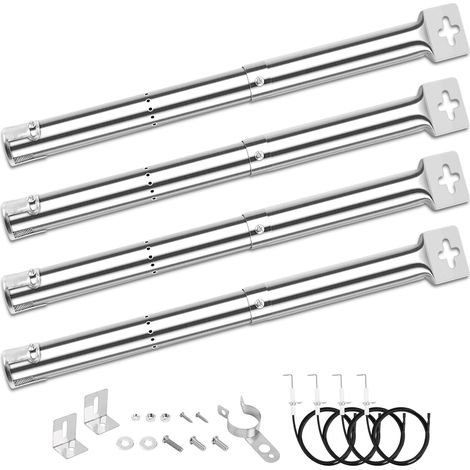 31-44 cm Brûleur réglable pour Campingaz, Landmann,Taino, Enders, Charbroil, Tepro, Napoleon, Mr Gardener, pièce de rechange universelle en acier inoxydable pour tuyau de brûleur