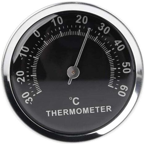 BUNTHAUS PA 58 mm Mini-Autothermometer – analoge mechanische Temperaturanzeige mit Aufkleber (1/4)