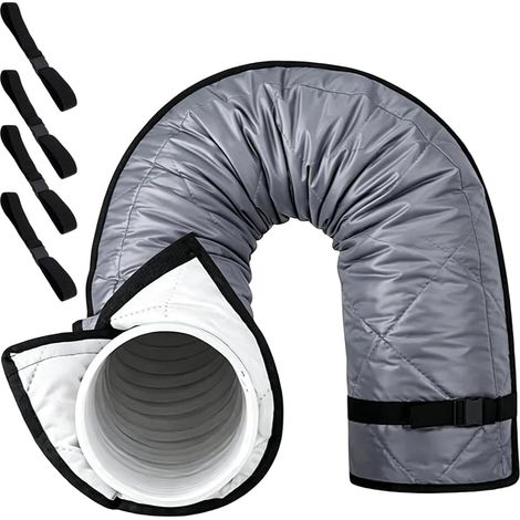Isolation de tuyau de climatiseur portable Gaine isolante thermique Isolation de climatiseur pour diamètre de 12,7 cm et 15 cm, pour extérieur, camping-car, porte, garage (1/5)