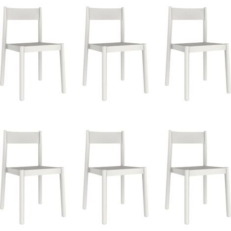 Sillas Danna garbar plástico blanco (Pack de 6) (1/5)