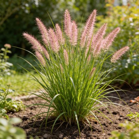 Herbe aux écouvillons Viridescens' 40cm Pot 2L - Pennisetum alopecuroides Viridescens'